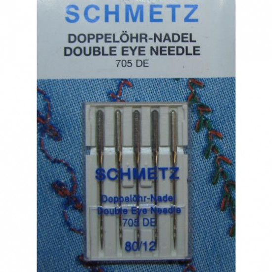 Голки Scmetz Double Eye №80